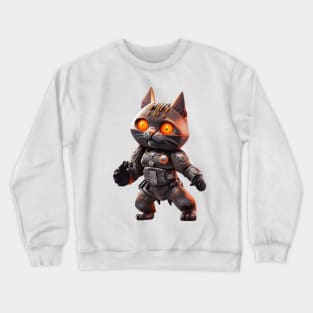 Cyber Cat Crewneck Sweatshirt